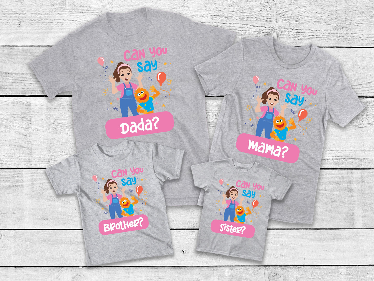 Can You Say One Shirt - Ms Rachel Birthday Shirt - Custom Personalized First Birthday Girl Tee
