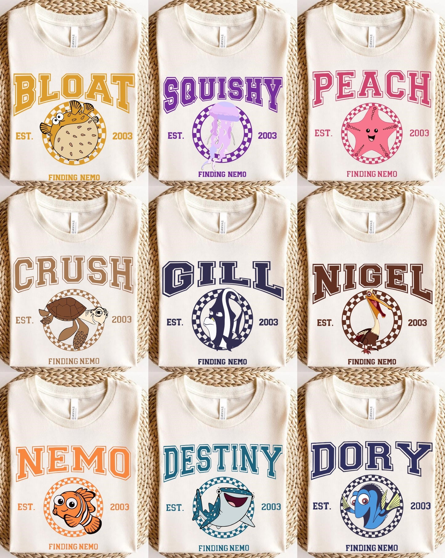 Disney Finding Nemo Character Shirt