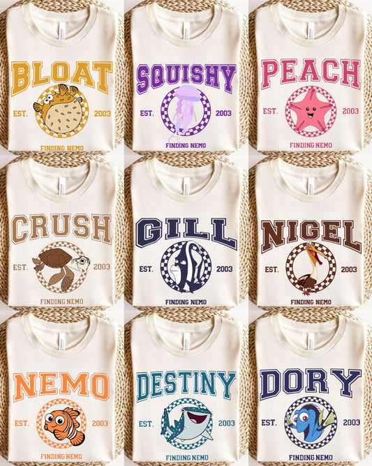 Disney Finding Nemo Character Shirt