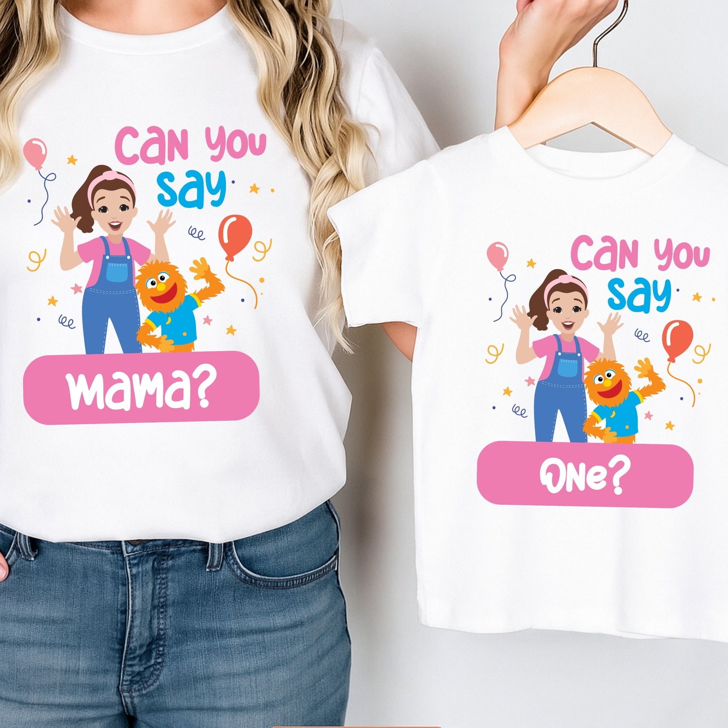 Can You Say One Shirt - Ms Rachel Birthday Shirt - Custom Personalized First Birthday Girl Tee