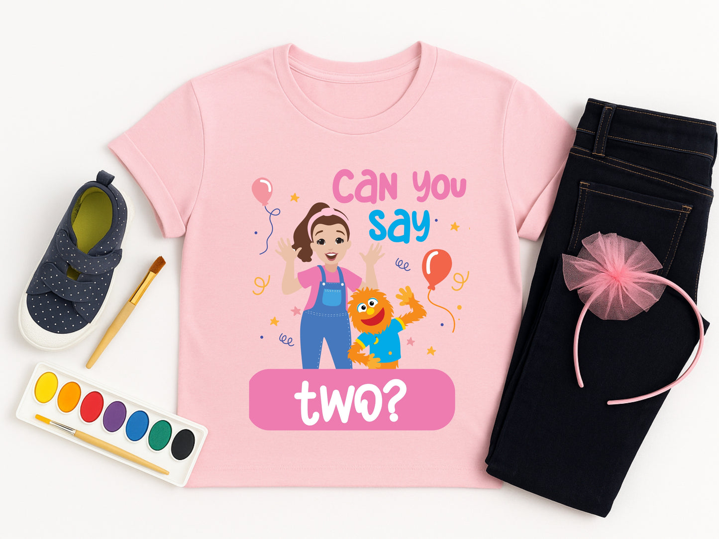 Can You Say One Shirt - Ms Rachel Birthday Shirt - Custom Personalized First Birthday Girl Tee