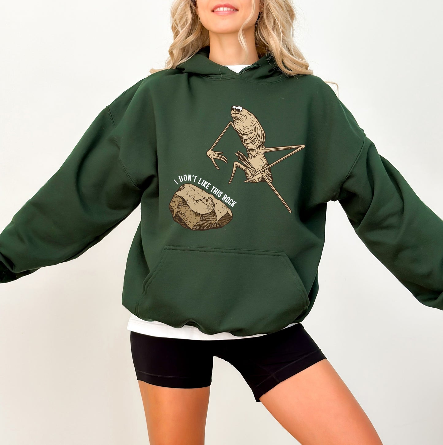 Marcus The Worm Hoodie, I Don't Like This Rock Hoodie