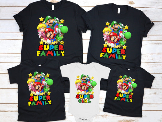 Super Mario Birthday Shirt