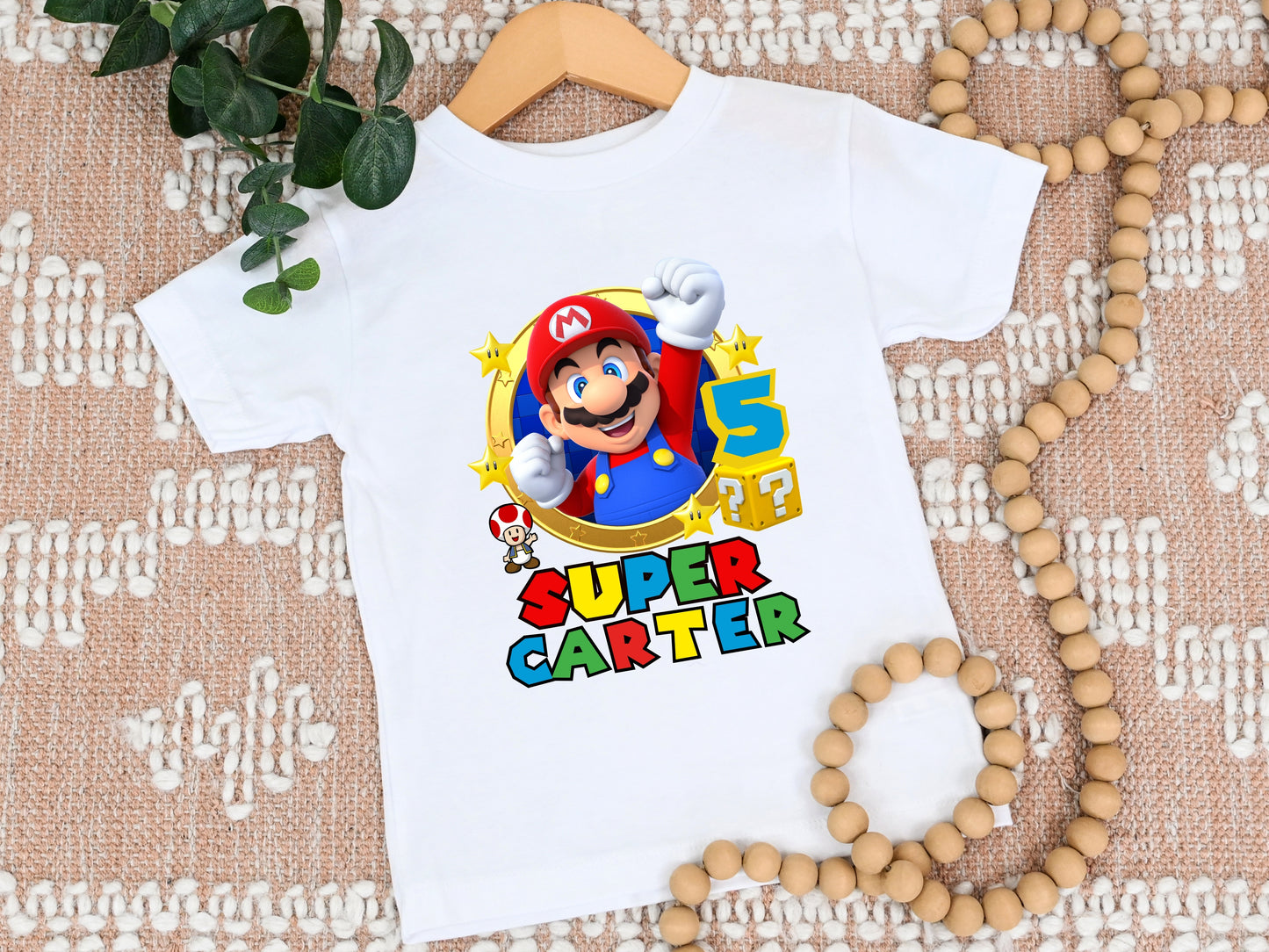 Super Mario Birthday Shirt