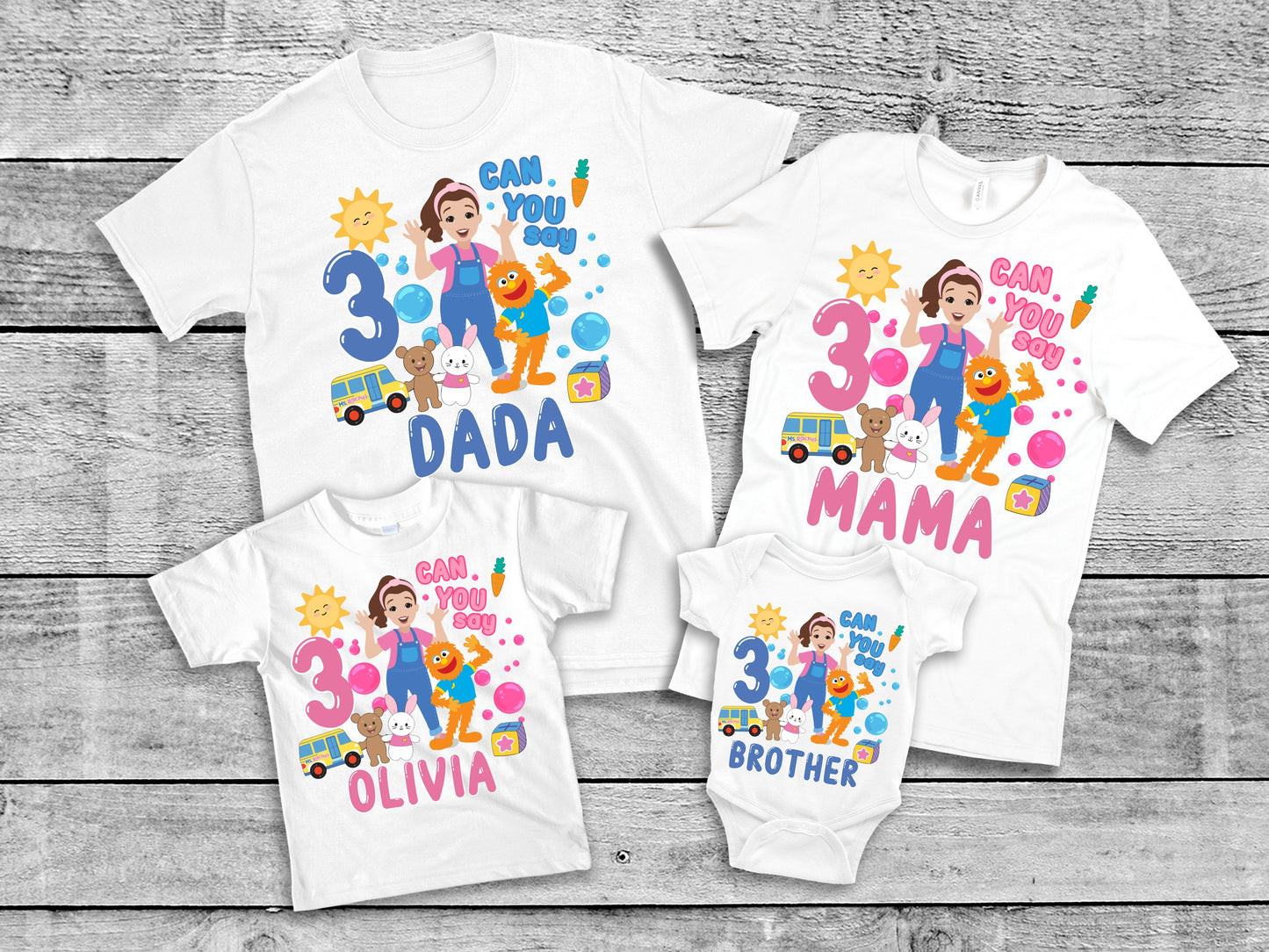 Can You Say Custom Family Matching Birthday Shirt
