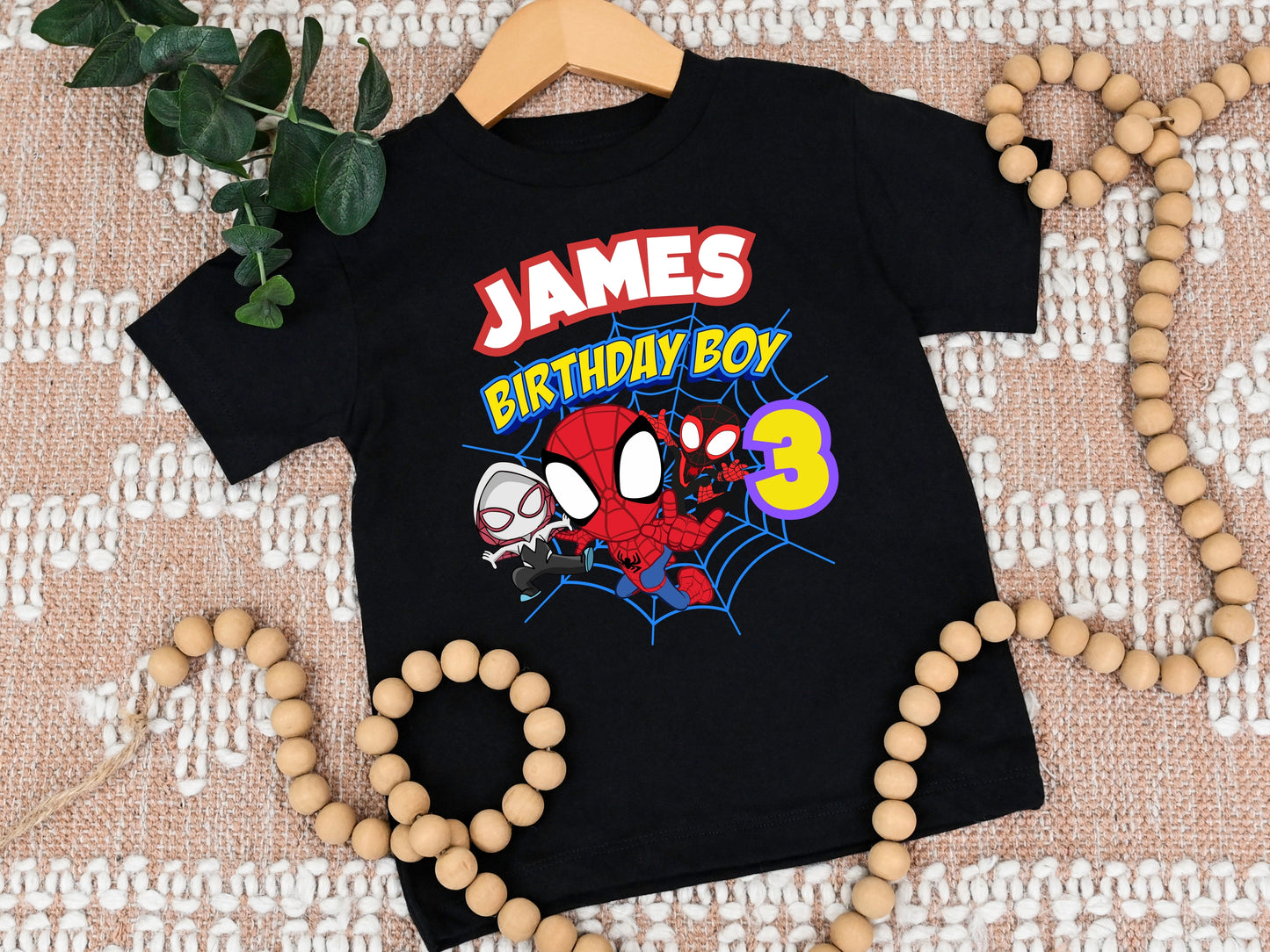 Spidey and Friends Birthday Shirt, Custom Family Matching Outfit