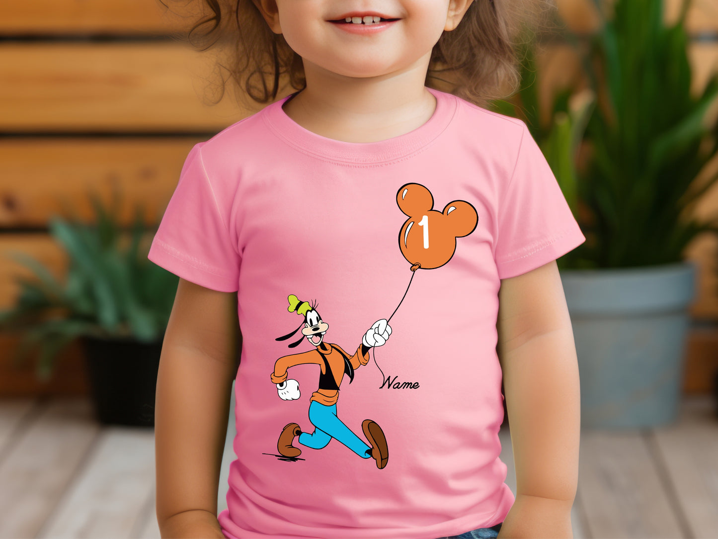 Custom Disney Birthday Shirt, Mickey Balloon, Personalized Gift