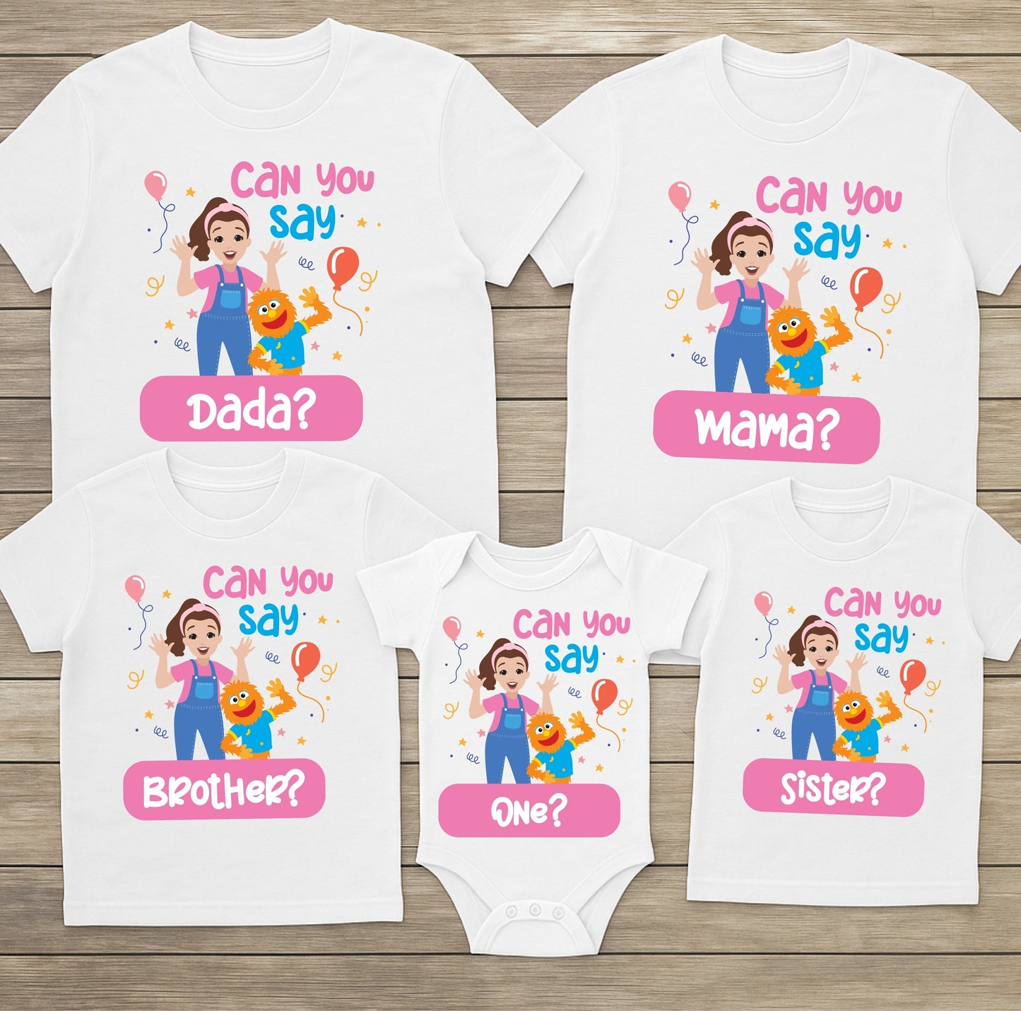 Can You Say One Shirt - Ms Rachel Birthday Shirt - Custom Personalized First Birthday Girl Tee